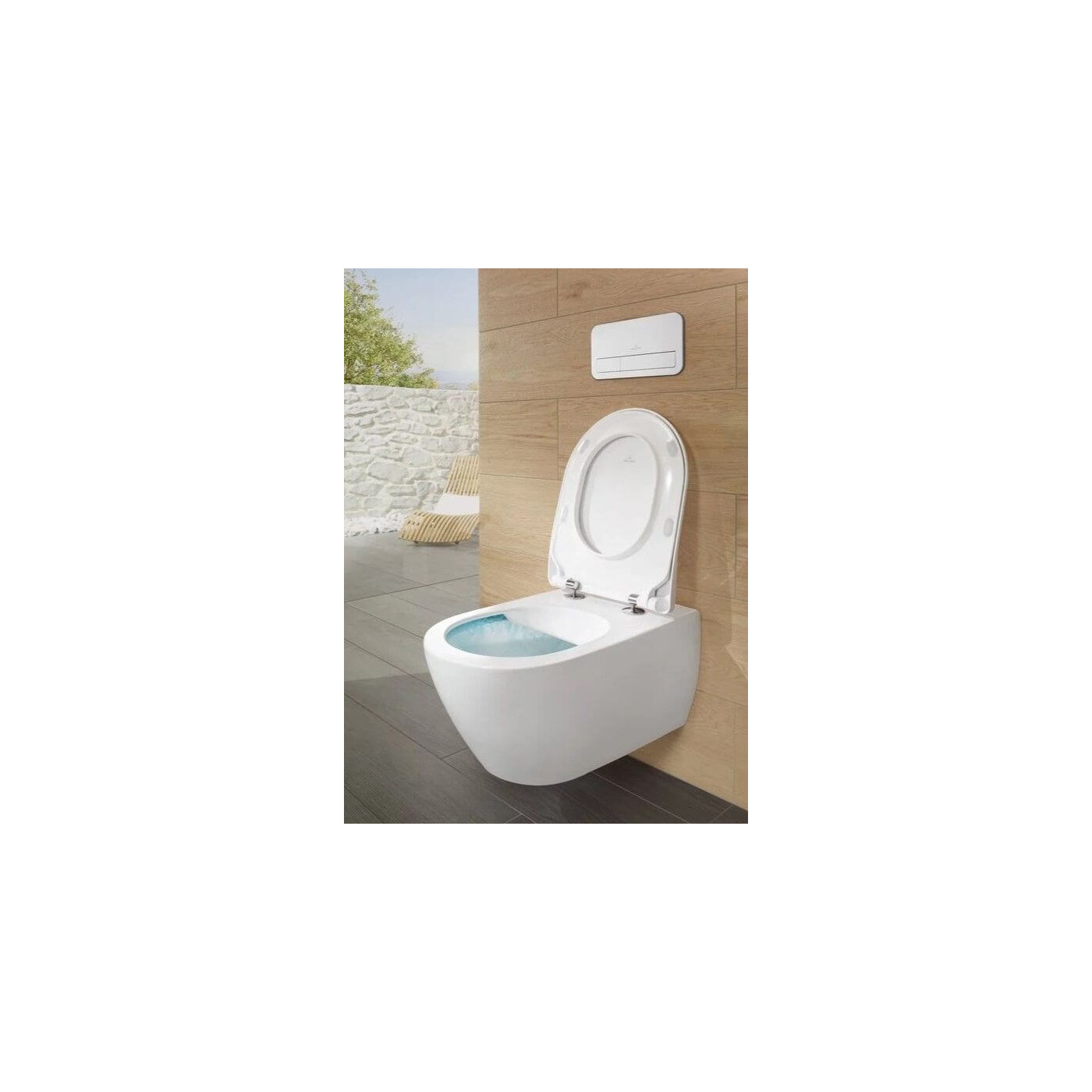 Miska WC Subway 2.0 Z Deską Wolnoopadającą CeramicPlus Weiss Alpin 5614R2R1 Villeroy&Boch