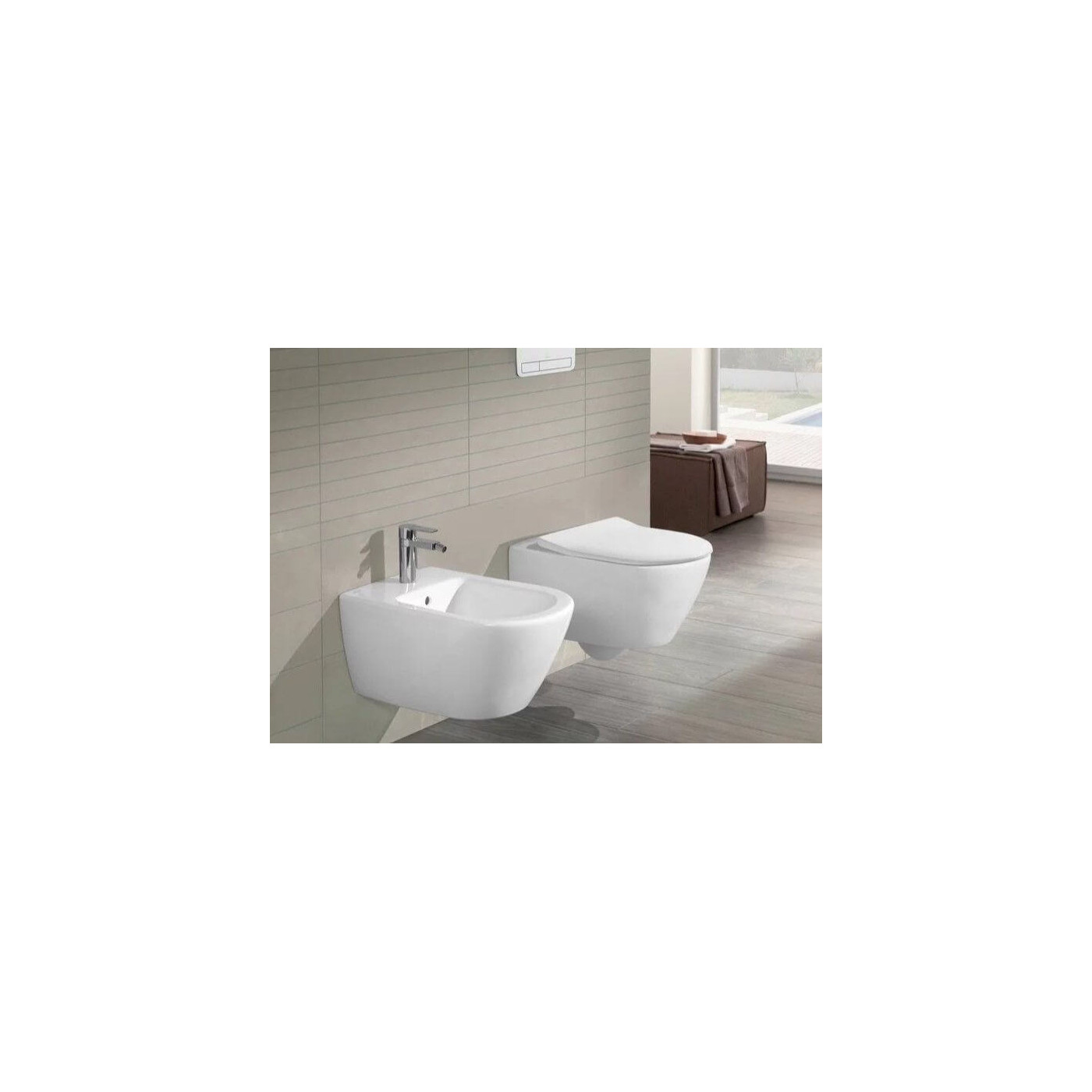 Miska WC Subway 2.0 Z Deską Wolnoopadającą CeramicPlus Weiss Alpin 5614R2R1 Villeroy&Boch
