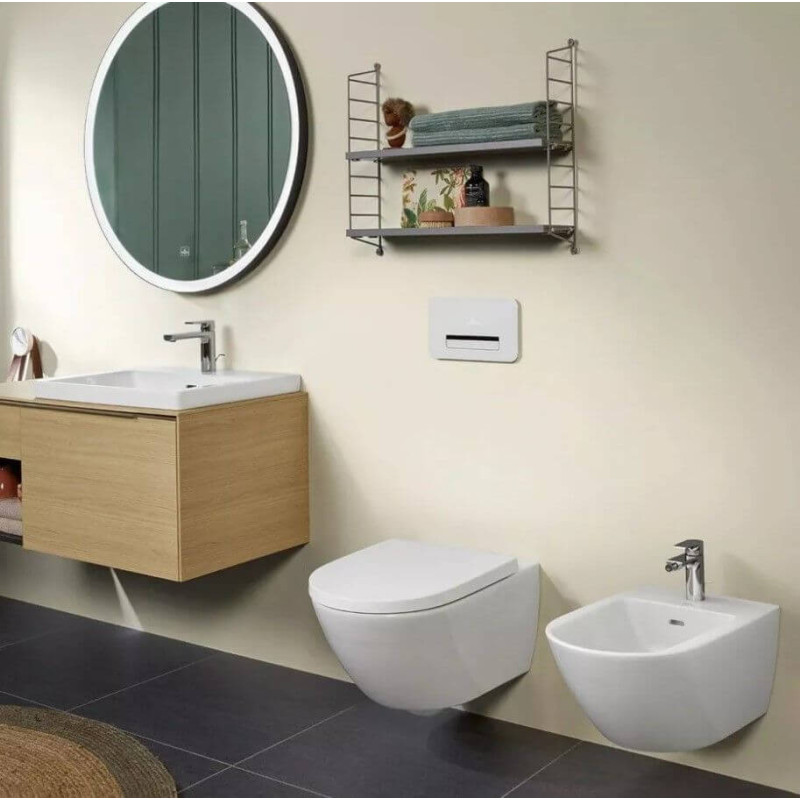 Miska WC Subway 3.0 Z Deską Wolnoopadającą CeramicPlus Weiss Alpin 4670TSR1 Villeroy&Boch