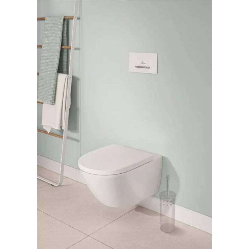 Miska WC Subway 3.0 Z Deską Wolnoopadającą CeramicPlus Weiss Alpin 4670TSR1 Villeroy&Boch