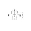 Miska WC Rimless 575 Architec 57,5x36 Z Deską Wolnoopadającą 45720900A1 Duravit