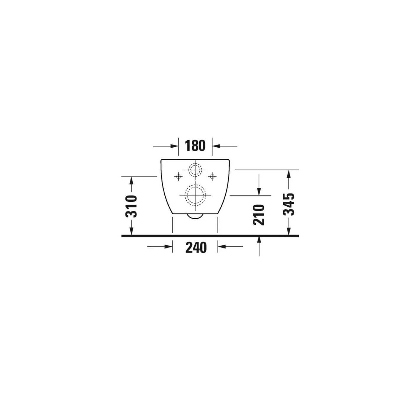 Miska WC Rimless 575 Architec 57,5x36 Z Deską Wolnoopadającą 45720900A1 Duravit
