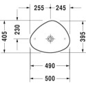 Umywalka Nablatowa Cape Cod 50x40,5 2339500000 Duravit