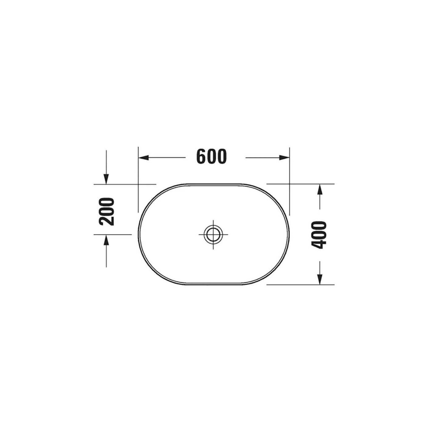 Umywalka Nablatowa D-Neo 60x40 2372600070 Duravit