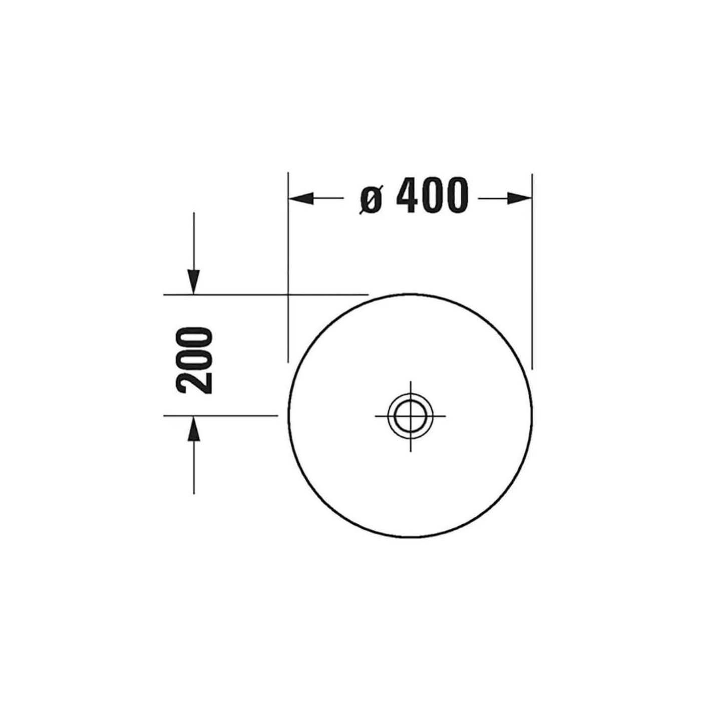 Umywalka Nablatowa D-Neo 40x40 2371400070 Duravit