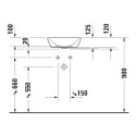 Umywalka Nablatowa D-Neo 40x40 2371400070 Duravit