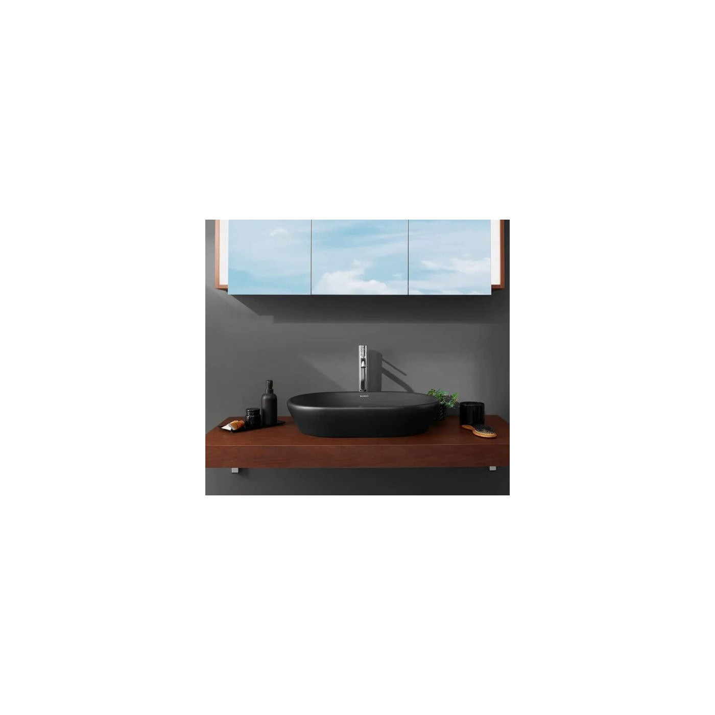 Umywalka Nablatowa D-Neo 60x40 Antracyt Mat 2372601370 Duravit