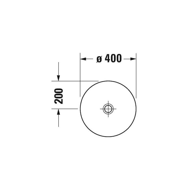 Umywalka Nablatowa D-Neo 40x40 Antracyt Mat 2371401370 Duravit