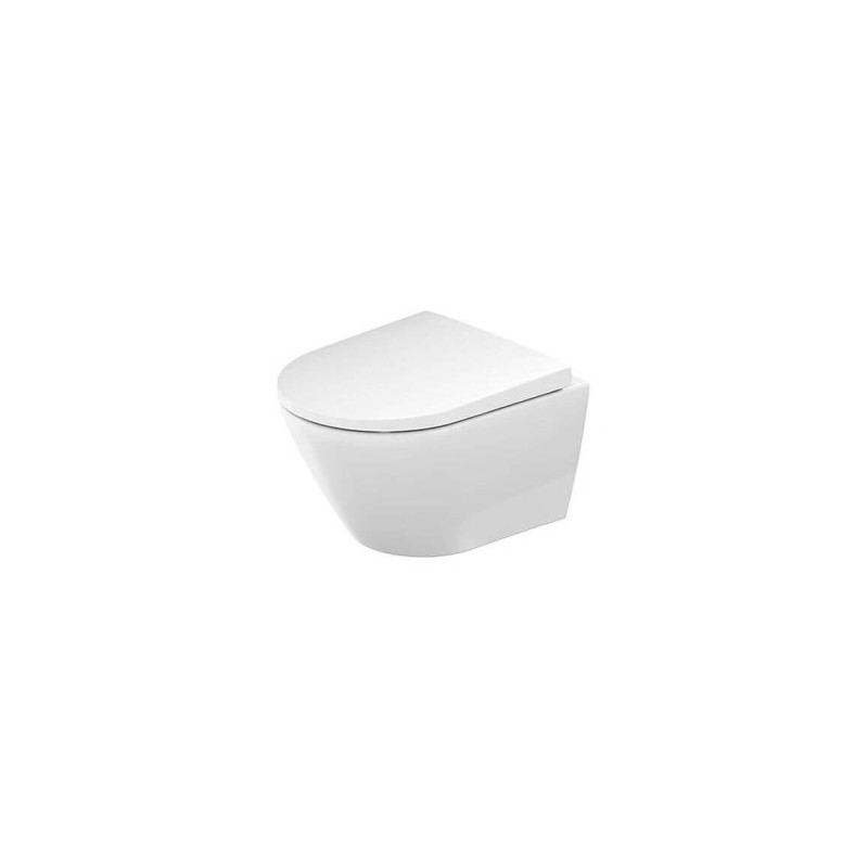 Miska WC Rimless 257709 D-Neo 37x48 Z Deską Wolnoopadającą 45880900A1 Duravit