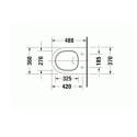 Miska WC Rimless 257709 D-Neo 37x48 Z Deską Wolnoopadającą 45880900A1 Duravit