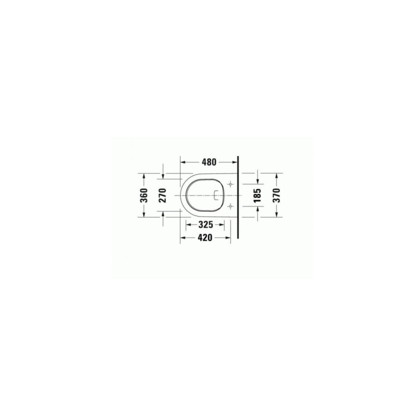 Miska WC Rimless 257709 D-Neo 37x48 Z Deską Wolnoopadającą 45880900A1 Duravit