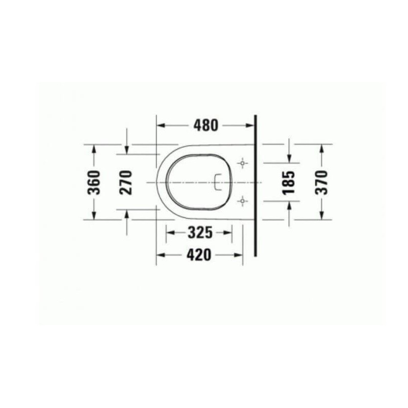 Miska WC Rimless 257709 D-Neo 37x48 Z Deską Wolnoopadającą 45880900A1 Duravit
