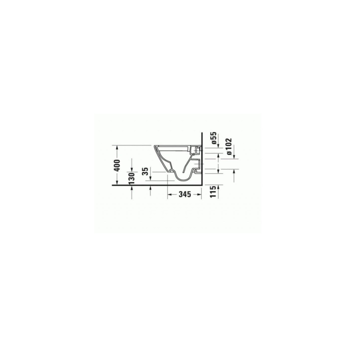 Miska WC Rimless 257709 D-Neo 37x48 Z Deską Wolnoopadającą 45880900A1 Duravit