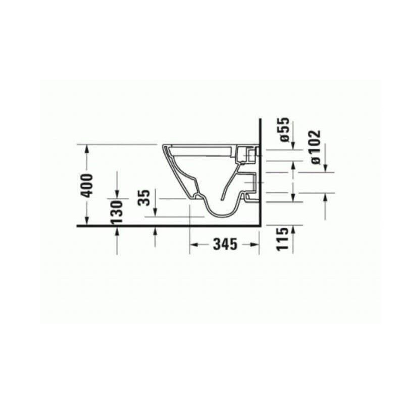 Miska WC Rimless 257709 D-Neo 37x48 Z Deską Wolnoopadającą 45880900A1 Duravit