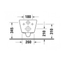 Miska WC Rimless 257709 D-Neo 37x48 Z Deską Wolnoopadającą 45880900A1 Duravit