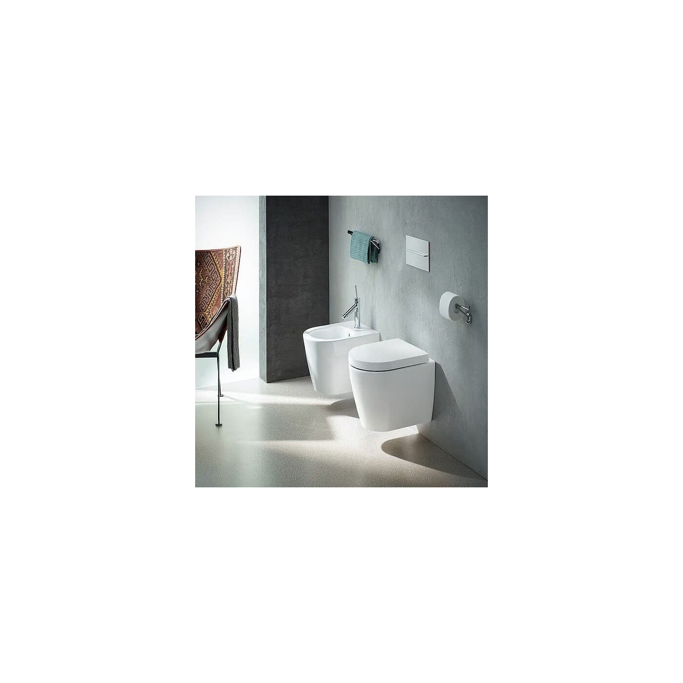 Miska WC Rimless 48 Me By Starck 36,5x48 Z Deską Wolnoopadającą 45300900A1 Duravit