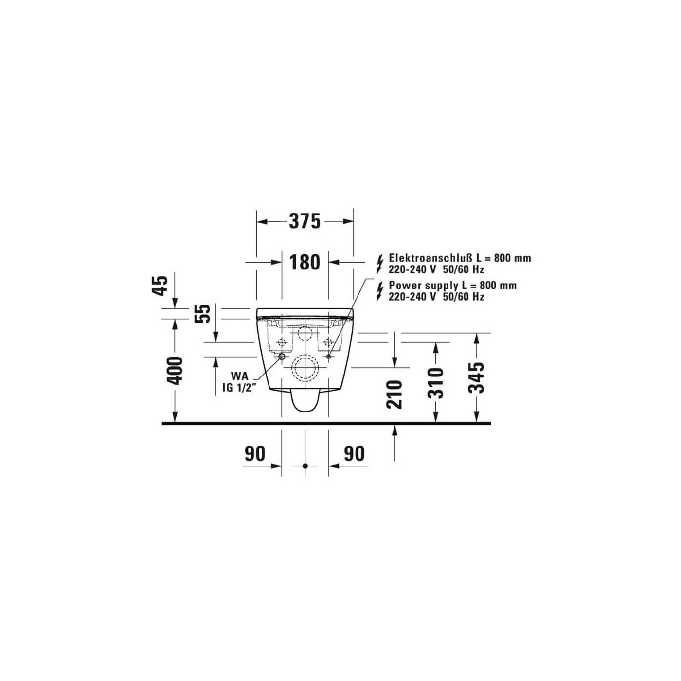 Miska WC D-Neo Compact 58x37,5 Z Deską Myjącą 654000012004300 Duravit