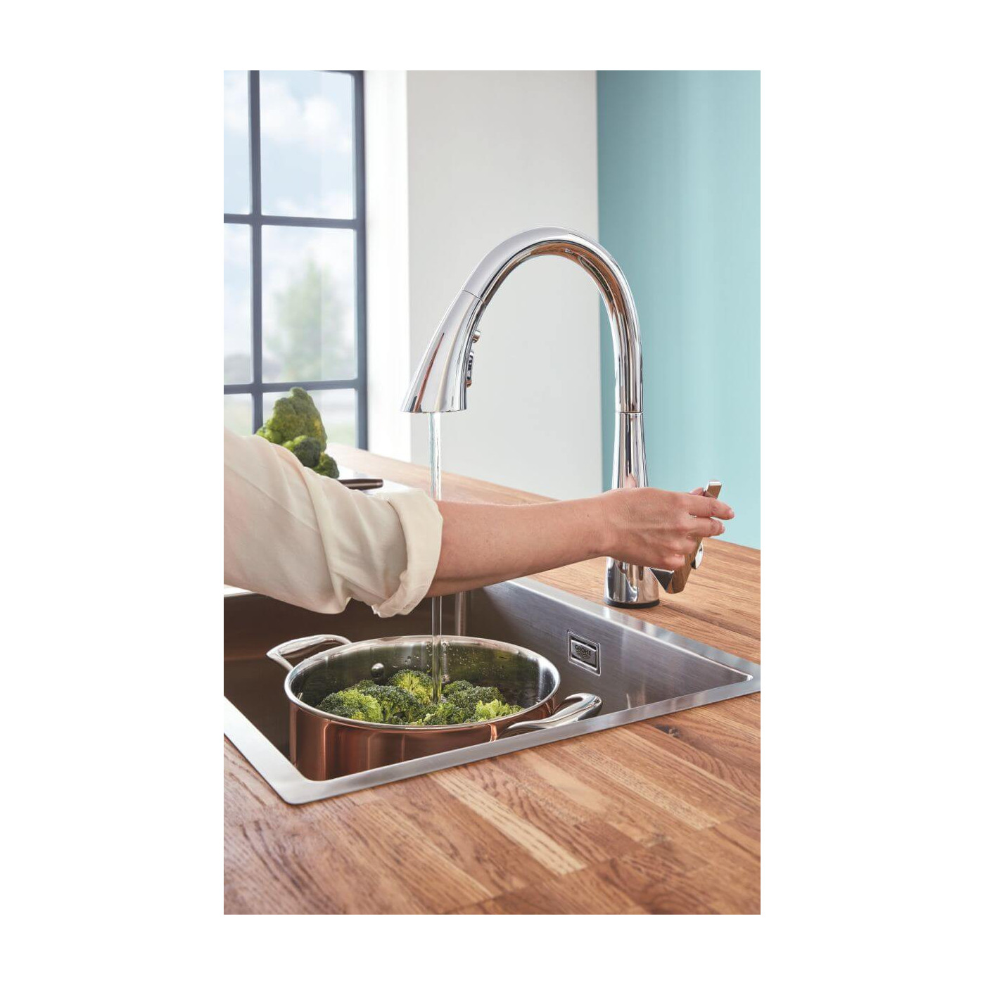 Elektroniczna Jednouchwytowa Bateria Zlewozmywakowa Zedra Touch 30219002 Grohe