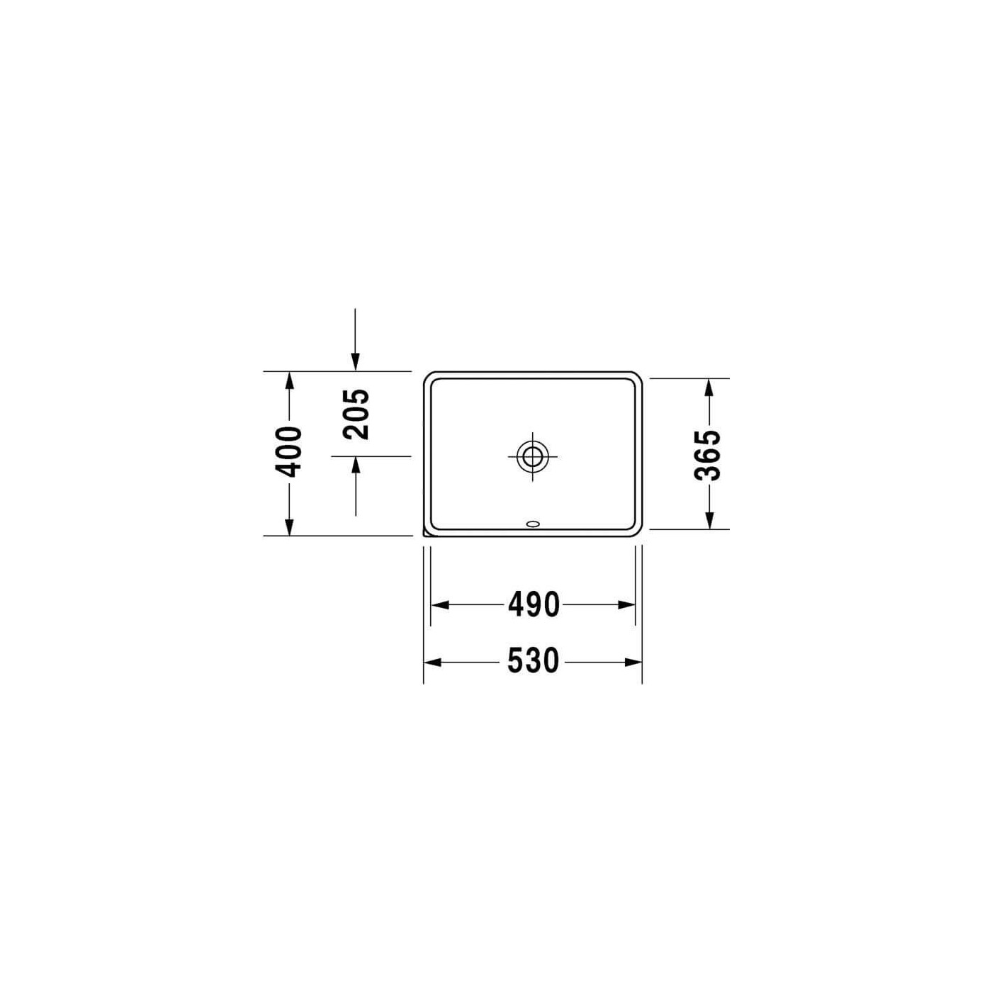 Umywalka Podblatowa Starck 3 49x36,5 0305490000 Duravit