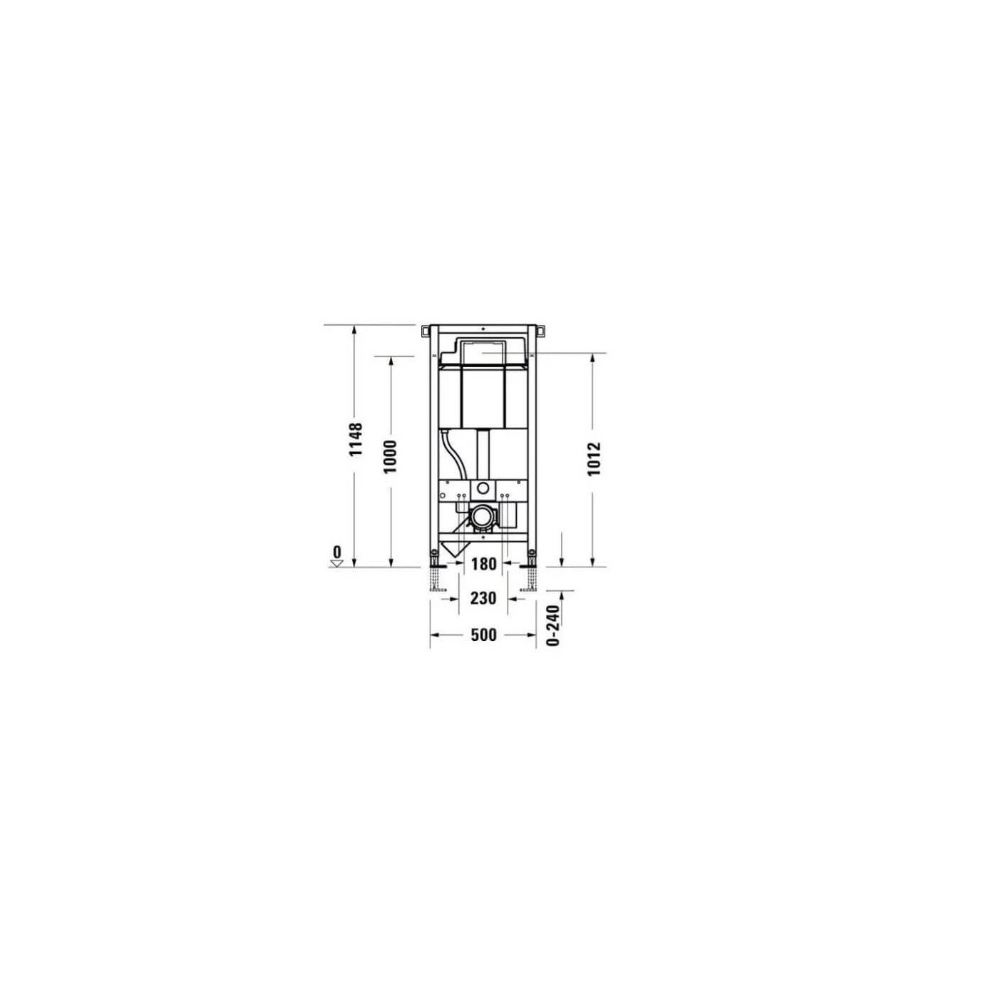 Stelaż Podtynkowy DuraSystem Standard WD1011000000 Duravit