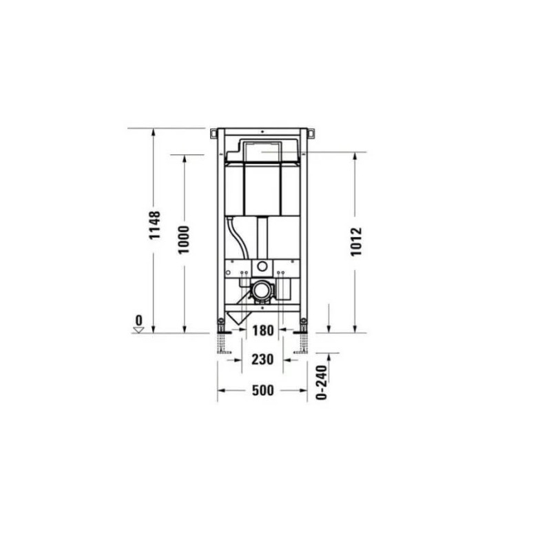 Stelaż Podtynkowy DuraSystem Standard WD1011000000 Duravit