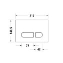 Przycisk Spłukujący Do WC DuraSystem A1 WD5001011000 Duravit