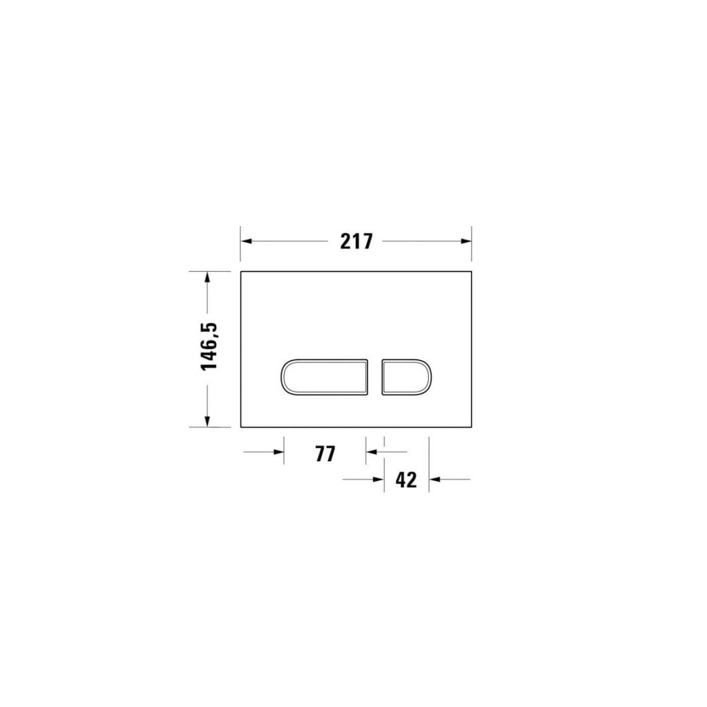 Przycisk Spłukujący Do WC DuraSystem A1 WD5001011000 Duravit