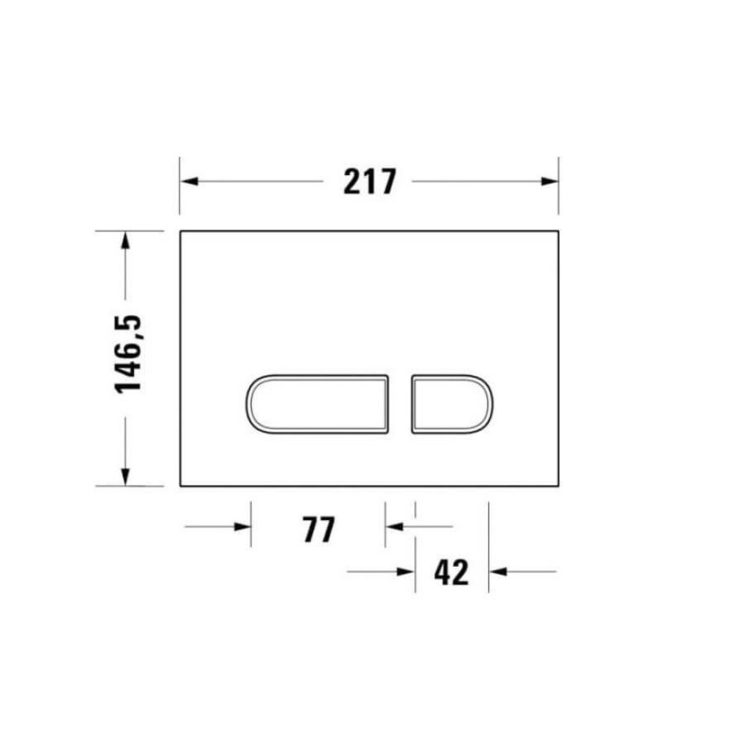 Przycisk Spłukujący Do WC DuraSystem A1 WD5001011000 Duravit