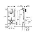 Zestaw Instalacyjny 3w1 Stelaż Do WC+Wsporniki+Przycisk Chrom 38811000 Grohe