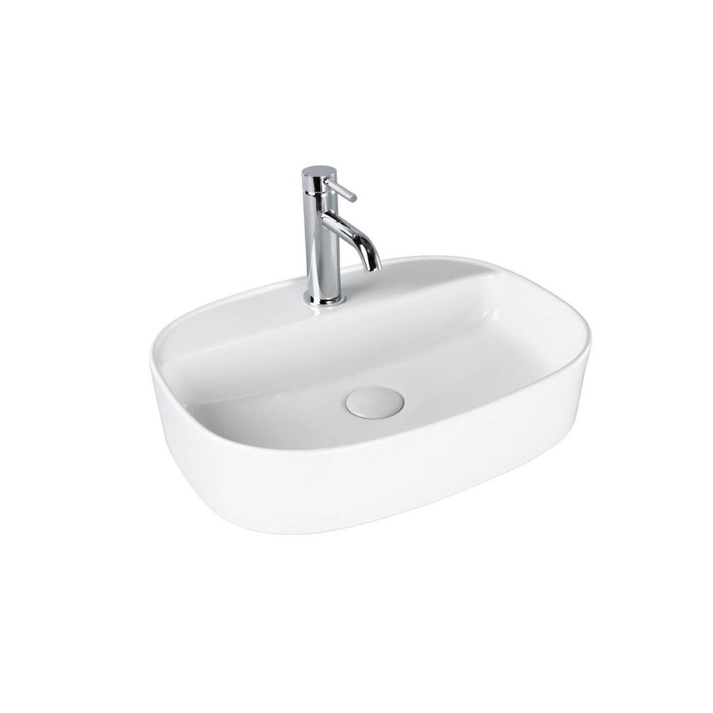 Umywalka Nablatowa Arosa 51x38x12 Biały 2000225138 Bevisa