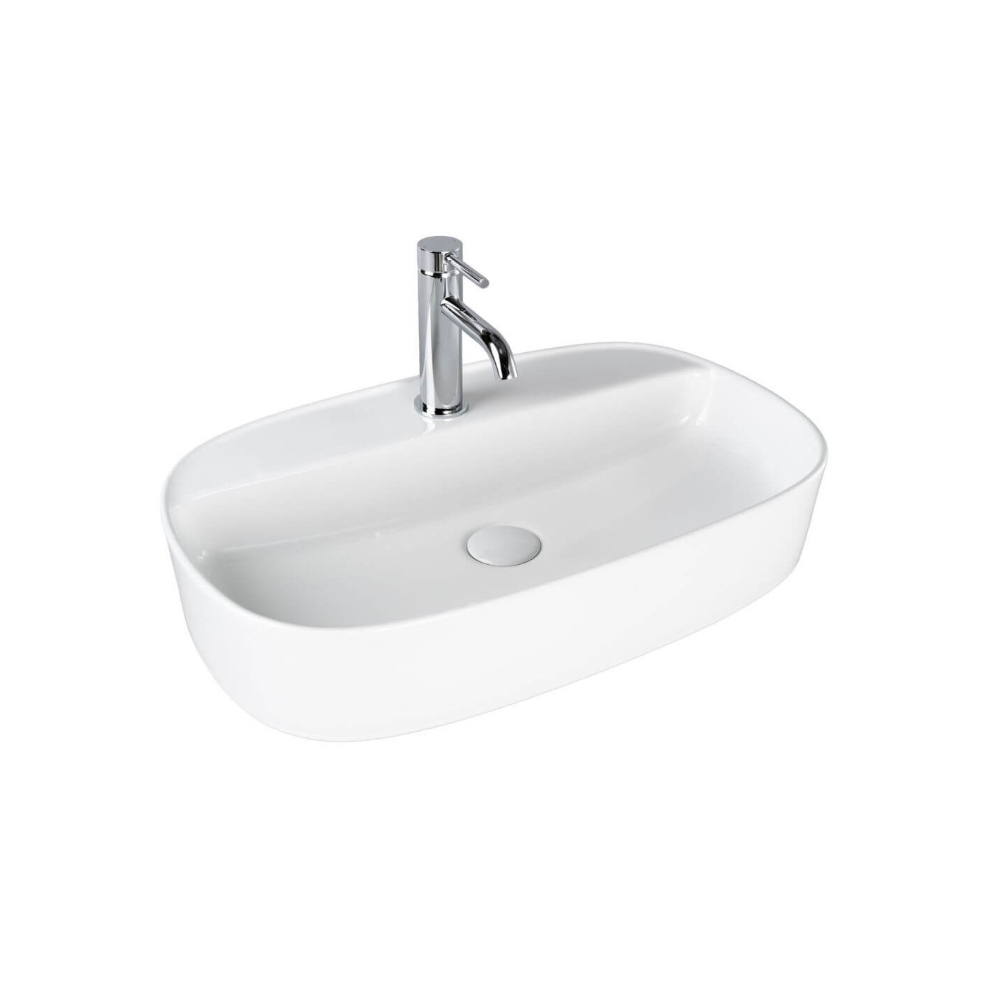 Umywalka Nablatowa Arosa 61x38x12 Biały 2000226138 Bevisa