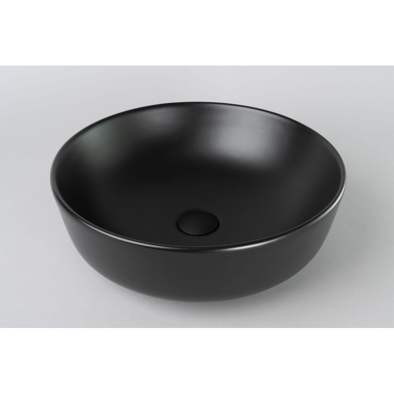 Umywalka Nablatowa Lusana 42x42x14 Black Matt 2150214214BM Bevisa