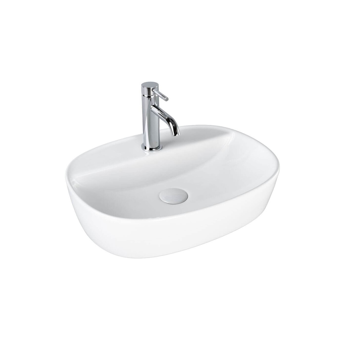 Umywalka Nablatowa Nave 50x38x11 Biały 2300225038 Bevisa