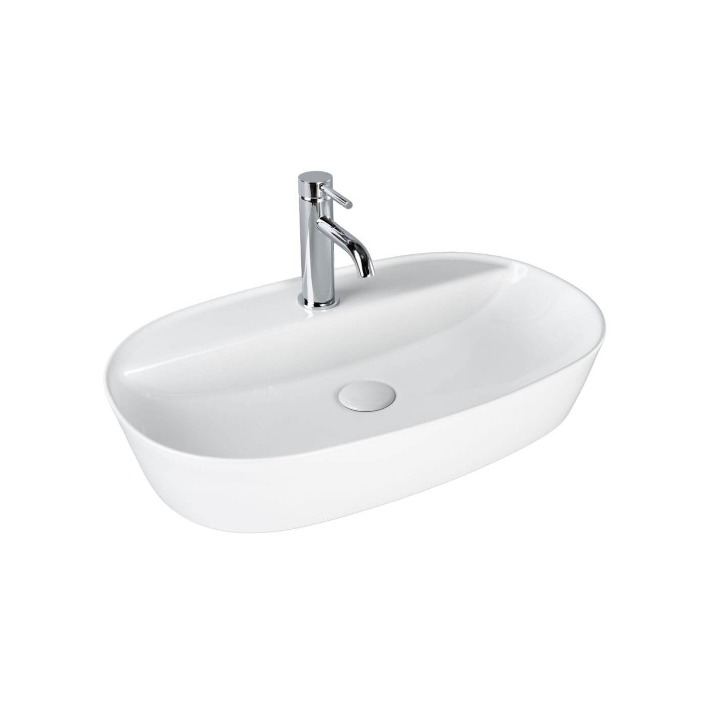 Umywalka Nablatowa Nave 60x38x11 Biały 2300226038 Bevisa