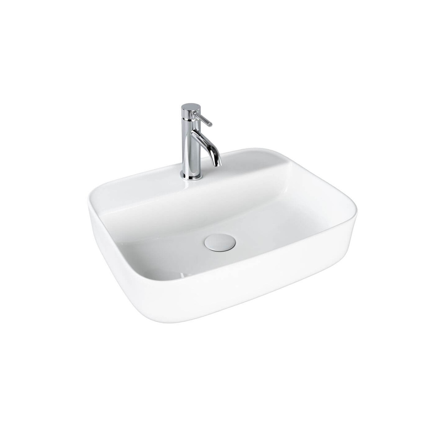 Umywalka Nablatowa Nave Square 50x40x13 Biały 2300225040 Bevisa