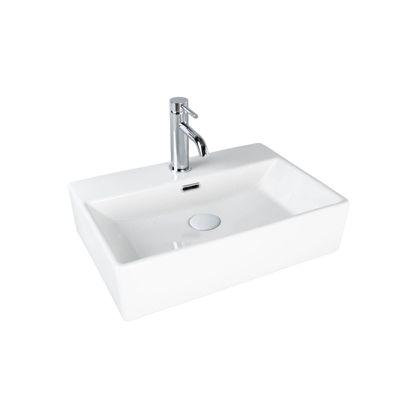 Umywalka Nablatowa Tirano 51x36x13 Biały 2750225136 Bevisa