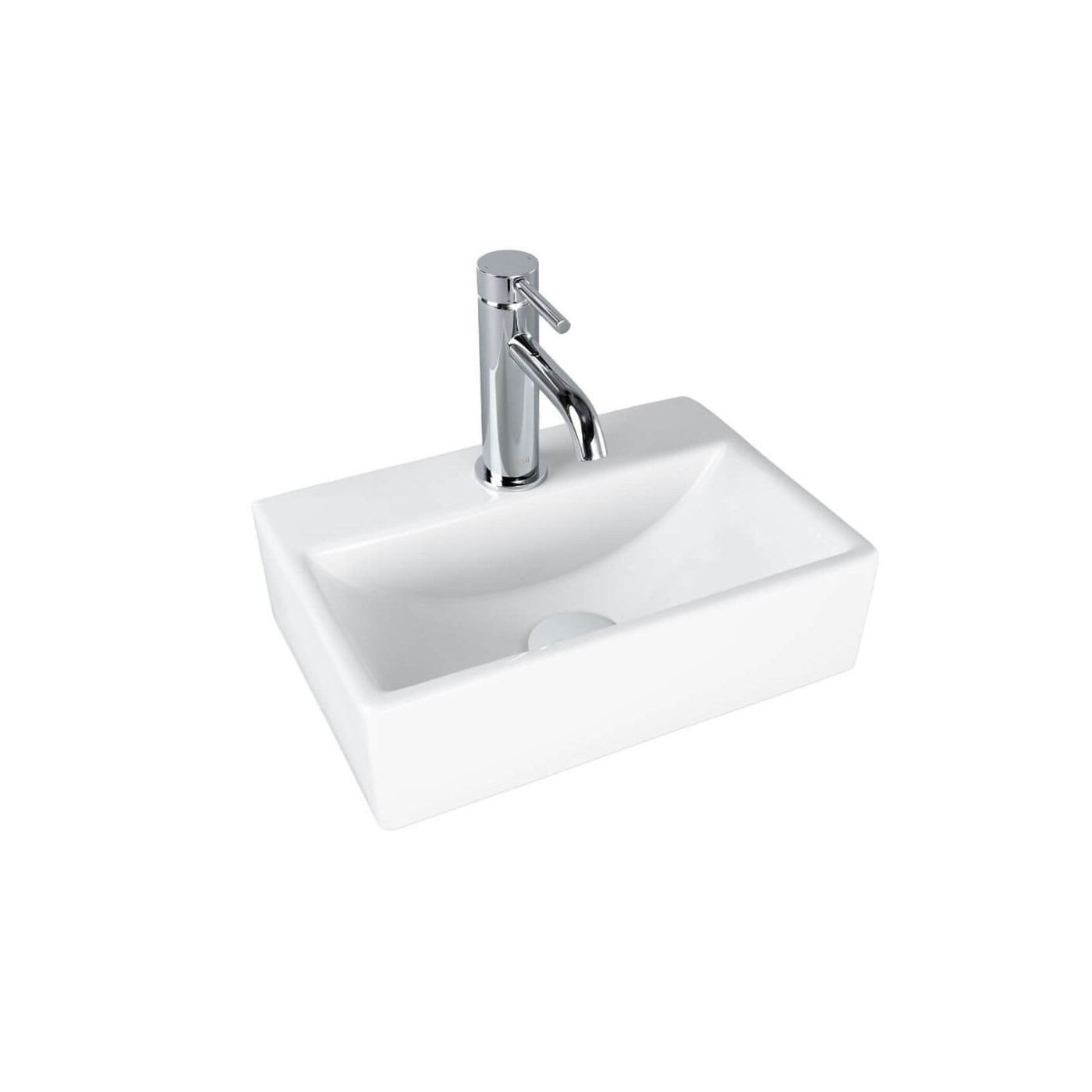 Umywalka Nablatowa Tirano 37x25,5x10,5 Biały 2750223726 Bevisa