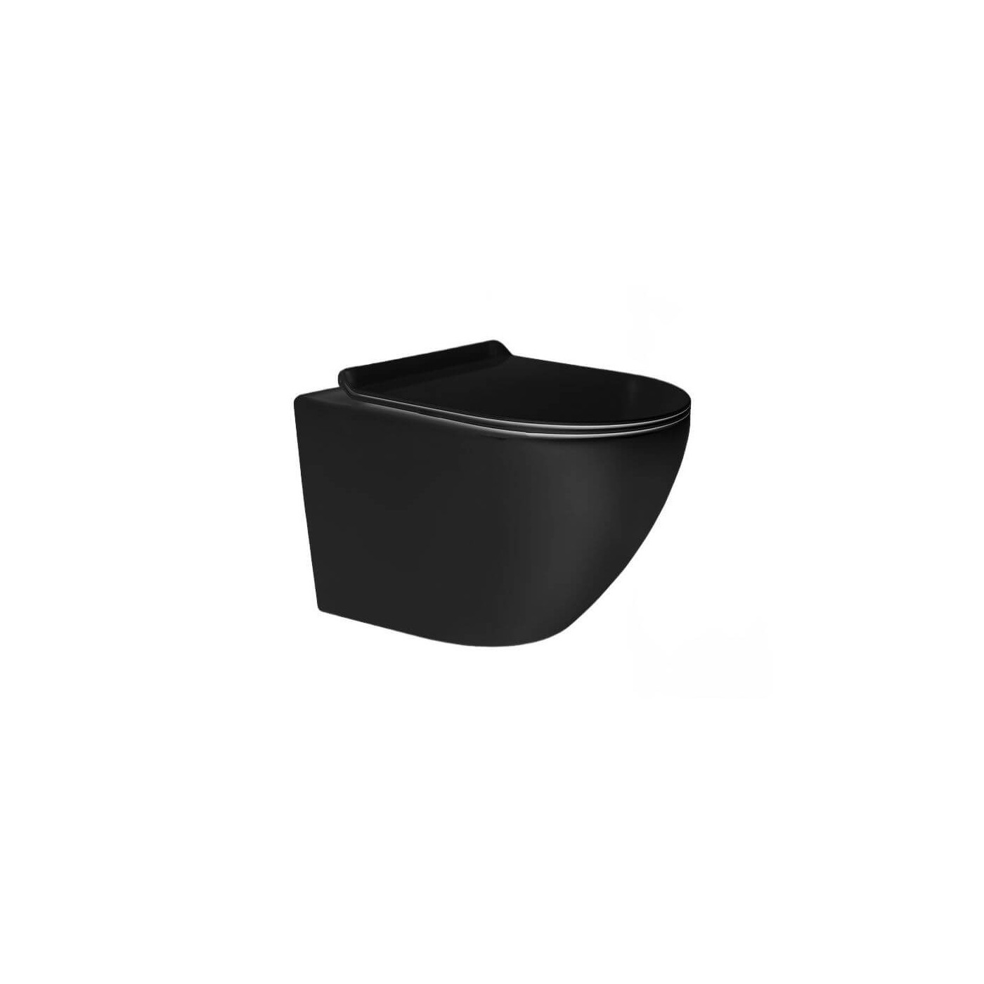 Zestaw WC Tavi Round 49x36x35 Black Matt 1750148BM Bevisa
