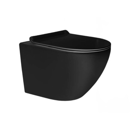 Zestaw WC Tavi Round 49x36x35 Black Matt 1750148BM Bevisa