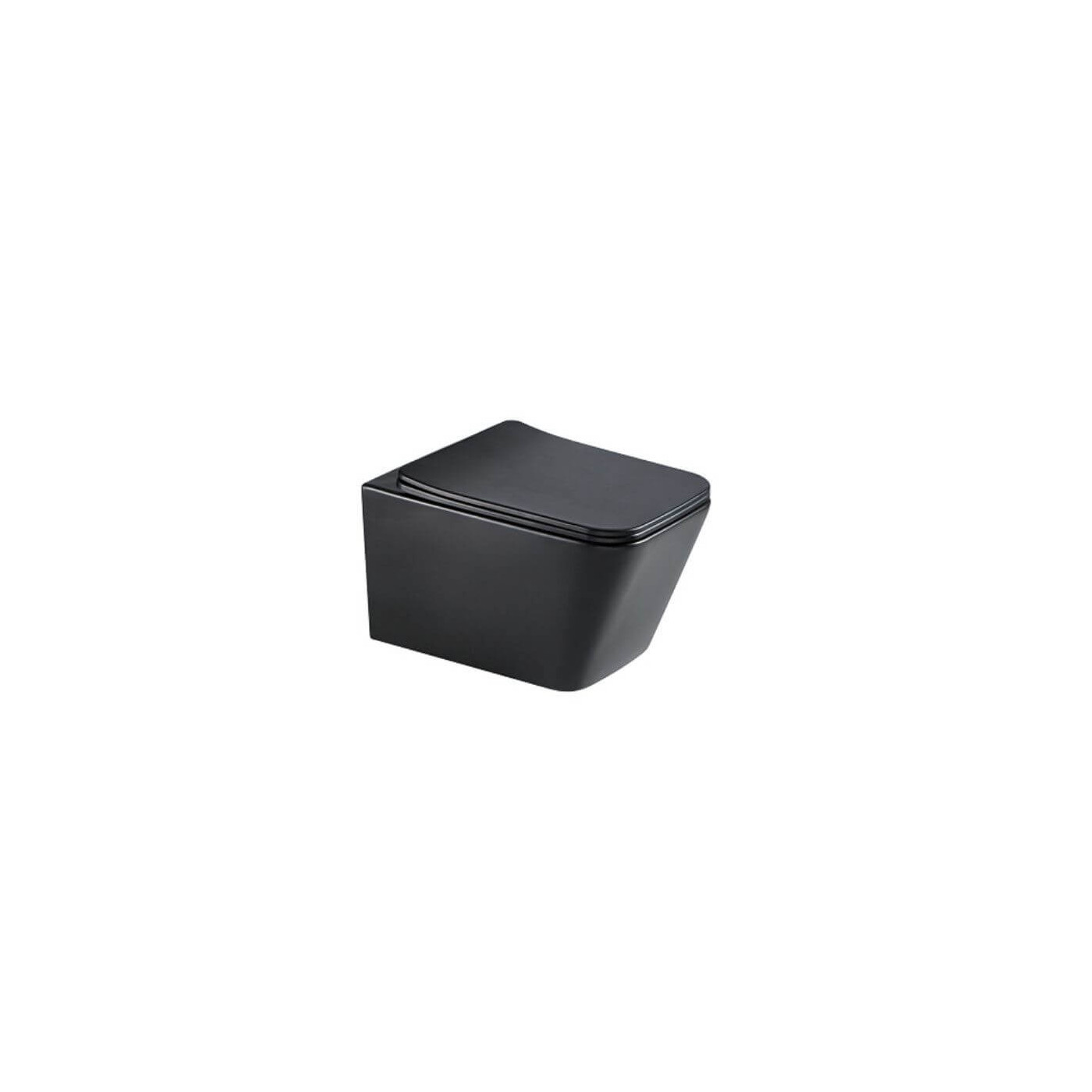 Zestaw WC Tavi Square 51,5x36x35 Black Matt 1750152BMSQ Bevisa