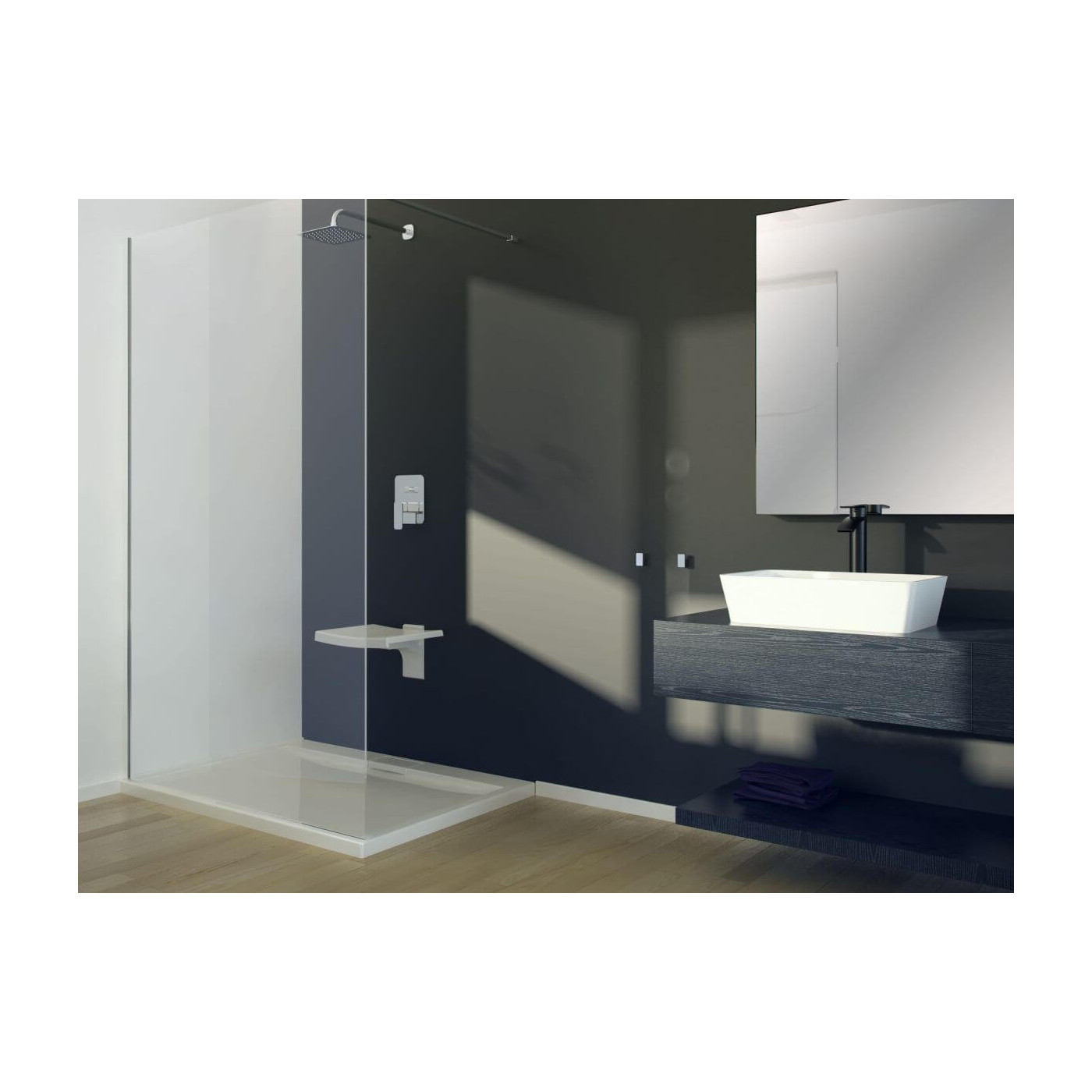 Umywalka Nablatowa Assos 40x50x15 UMD-A-NB Besco