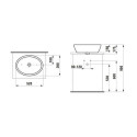 Umywalka Nablatowa Czarna Pro 520x390 H8129657161121 Laufen