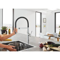 Jednouchwytowa Bateria Zlewozmywakowa Essence Phantom Black 30503KF0 Grohe