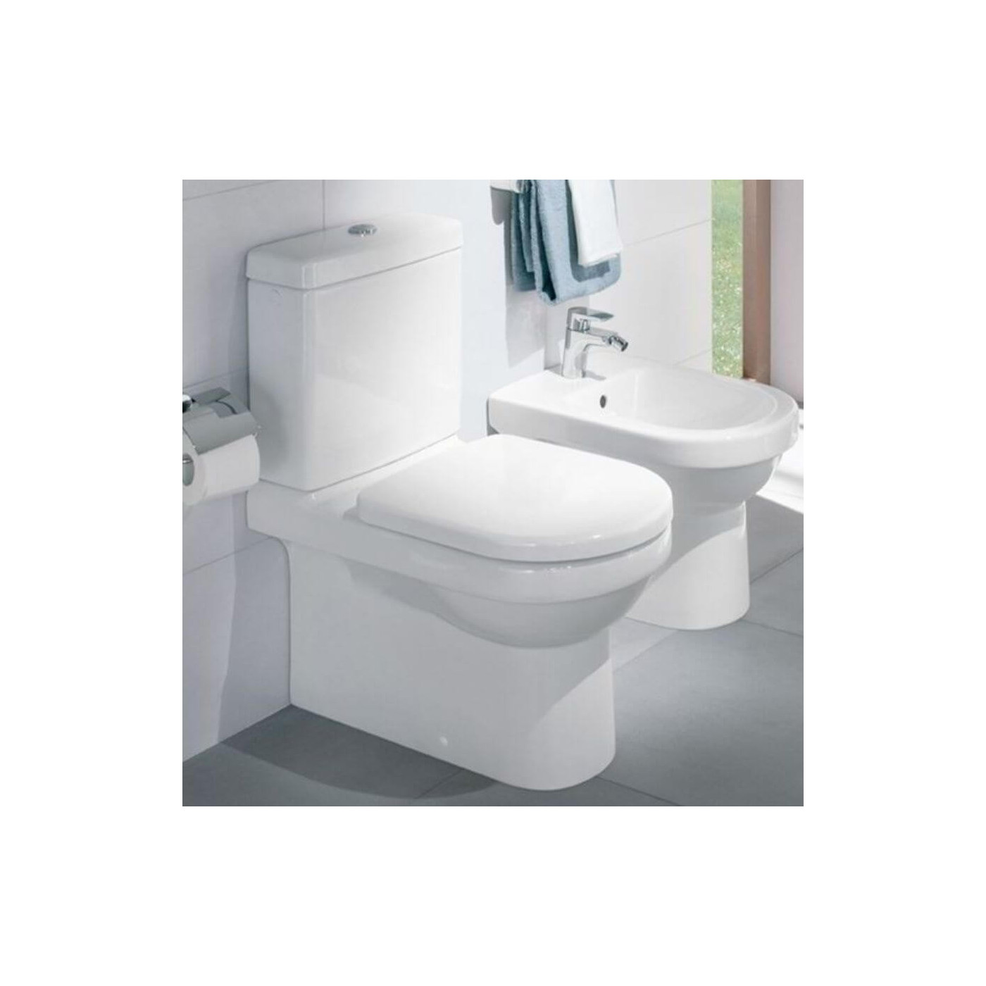 Deska WC Wolnoopadająca Architectura Weiss Alpin 98M9C101 Villeroy&Boch