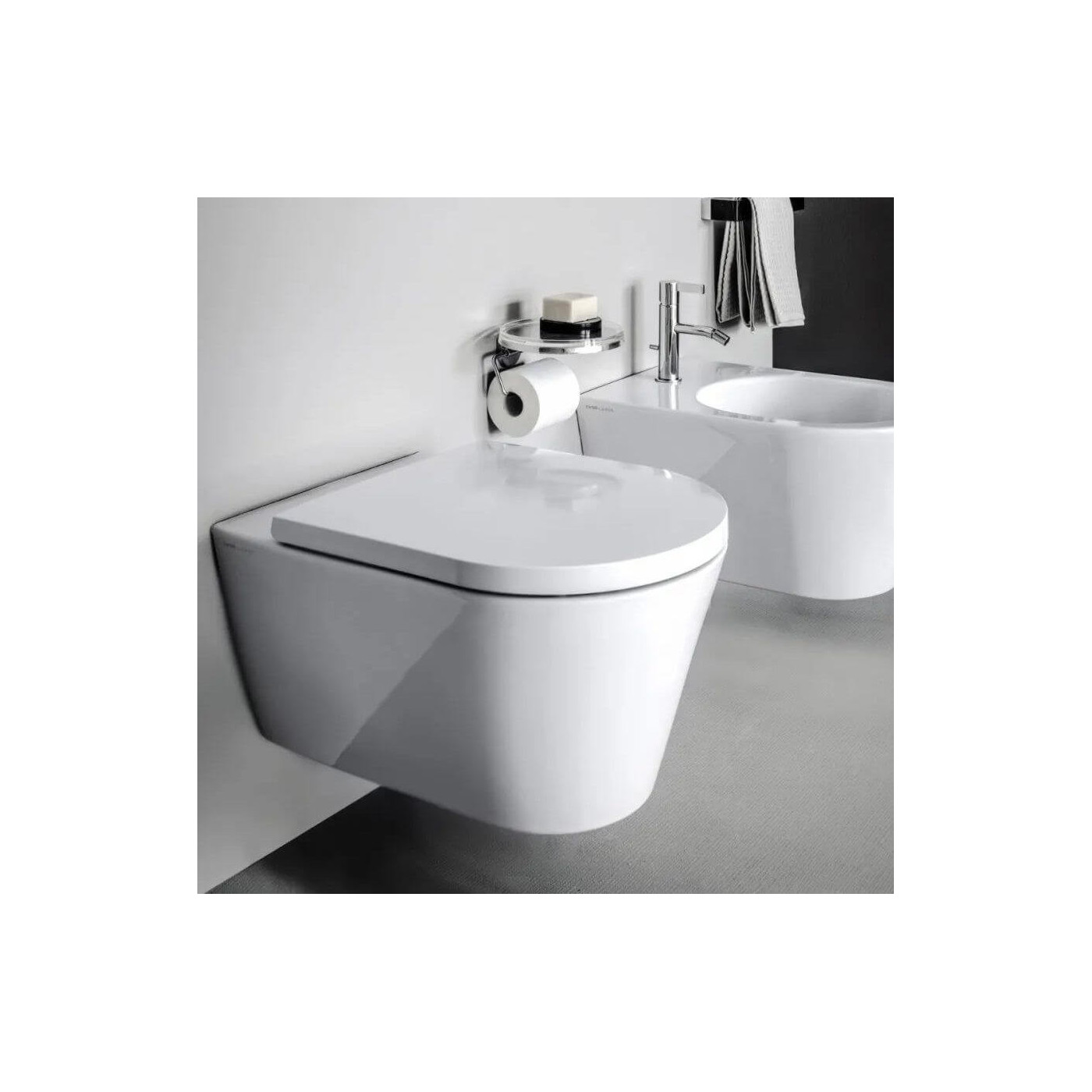 Miska WC Podwieszana Rimless Z Powłoką LCC 545x370 mm Kartell Biały H8203374000001 Laufen