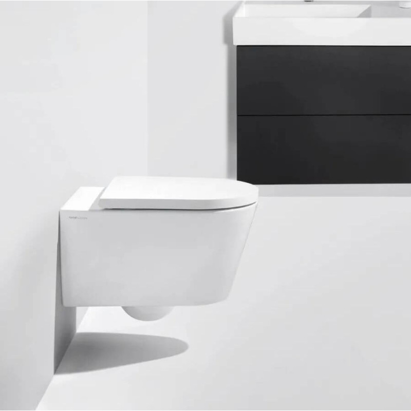 Miska WC Podwieszana Rimless Z Powłoką LCC 545x370 mm Kartell Biały H8203374000001 Laufen