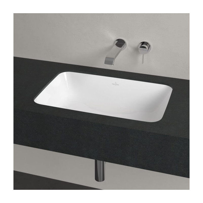 Umywalka Podblatowa Architectura Z Przelewem Z Powłoką CeramicPlus Weiss Alpin 5A7760R1 Villeroy&Boch