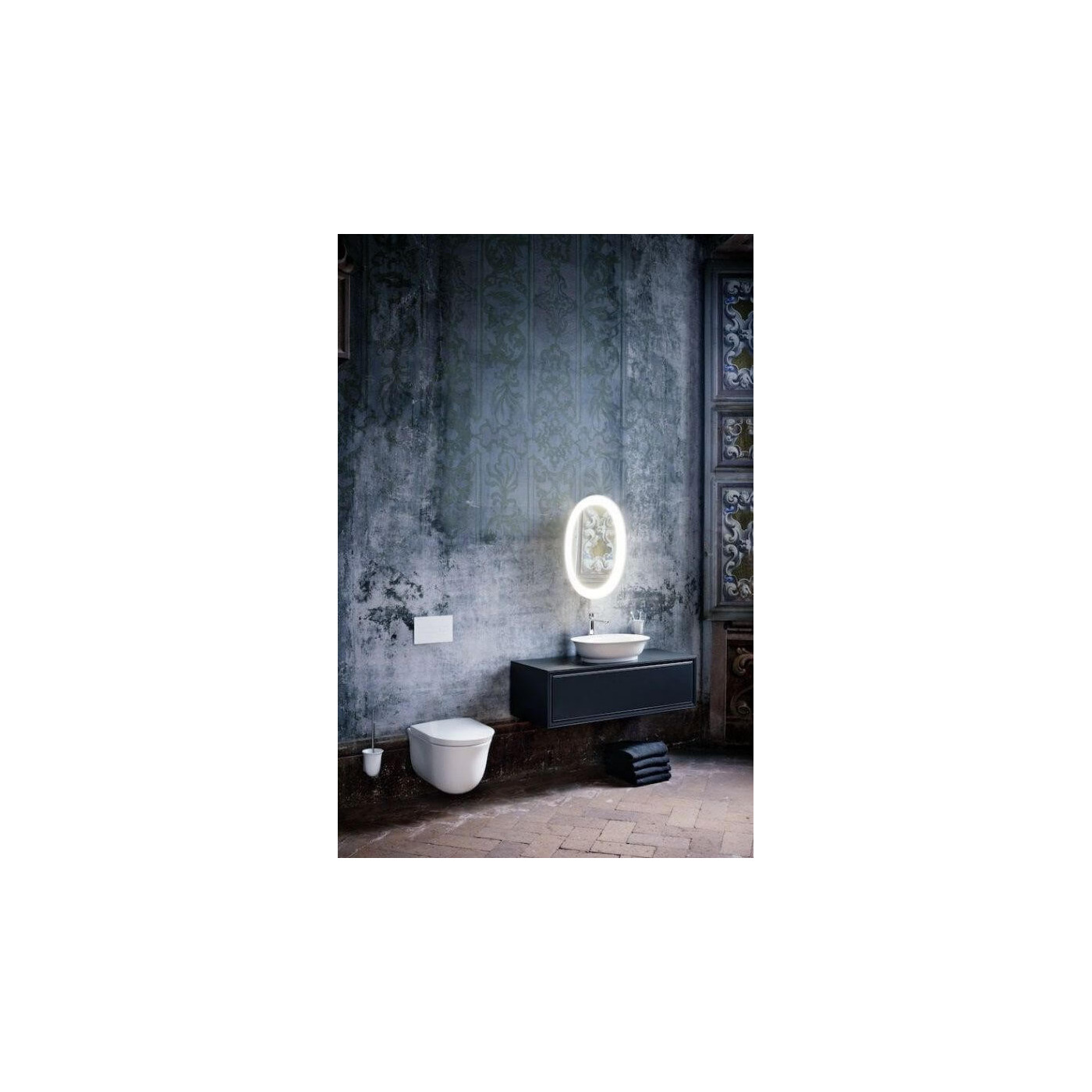 Miska WC Podwieszana Rimless Z Powłoką LCC 530x370 mm The New Classic Biały H8208514000001 Laufen