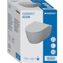 Miska WC Wisząca Rimfree iCon Z Deską Sedesową KeraTect 53x35,5 501.664.00.8 Geberit