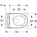 Miska WC Wisząca Rimfree iCon Z Deską Sedesową KeraTect 53x35,5 501.664.00.8 Geberit